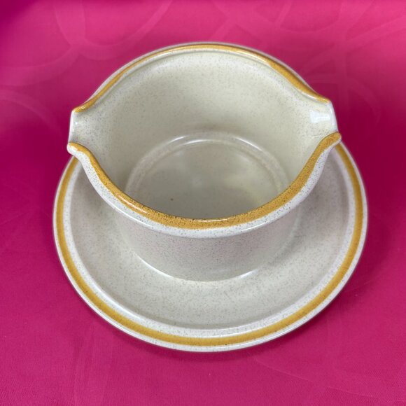 Hearthside Japan Garden Festival hand painted stoneware sauce boat set - Picture 4 of 8